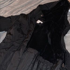 Fur lined pea coat from HM!